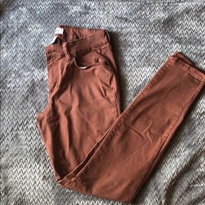 Sonoma rust colored curvy skinny pants
